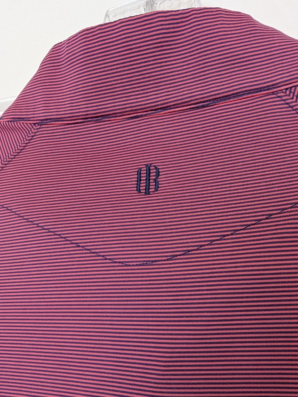 Holderness & Bourne Men's The Hyatt Performance Golf Striped Quarter Zip Sz L - Picture 5 of 9